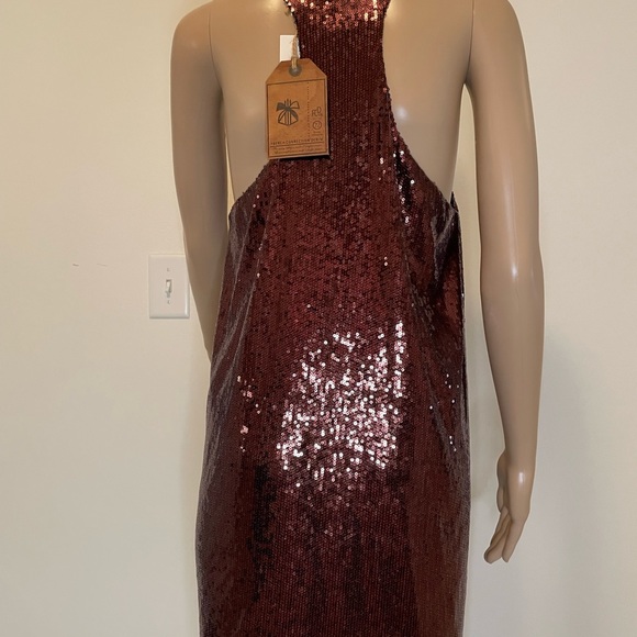 NWT French Connection Sequined Racerback Mini Dress, Size 10 - Picture 8 of 9